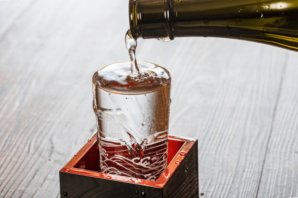 sake in vessels