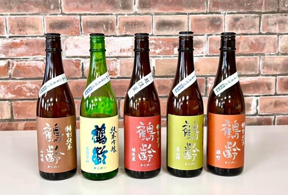 5 Sake bottles