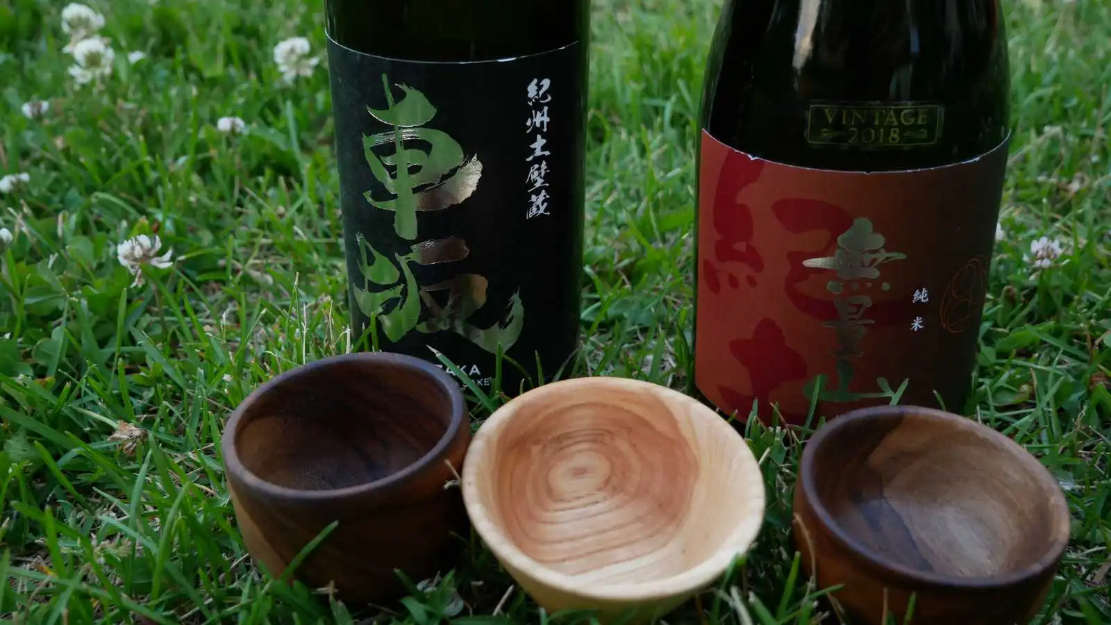 sake bottles and vessels